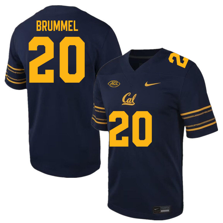 Men #20 Belay Brummel California Golden Bears ACC Conference College Football Jerseys Stitched Sale-